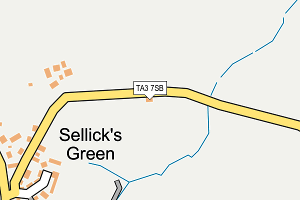 TA3 7SB map - OS OpenMap – Local (Ordnance Survey)