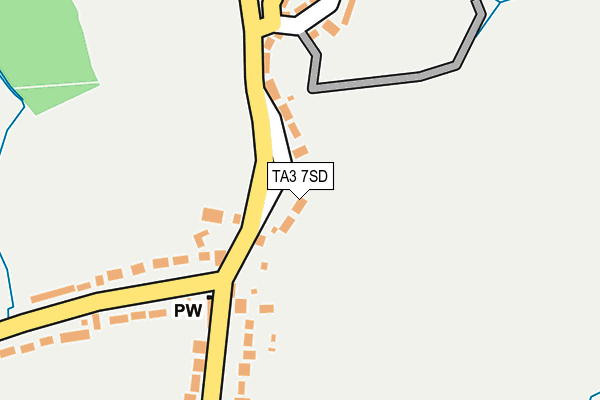 TA3 7SD map - OS OpenMap – Local (Ordnance Survey)