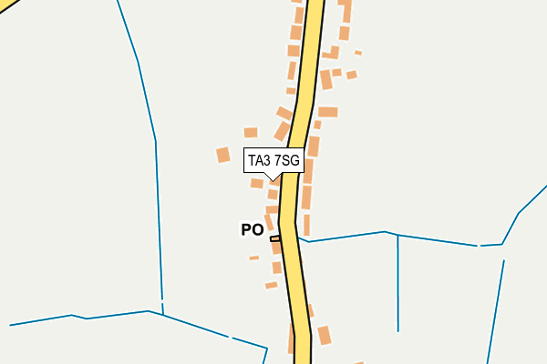 TA3 7SG map - OS OpenMap – Local (Ordnance Survey)