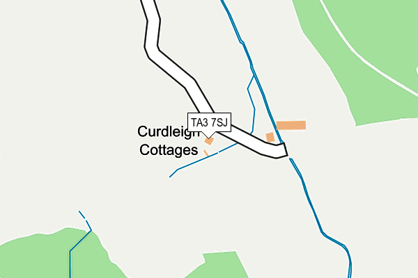 TA3 7SJ map - OS OpenMap – Local (Ordnance Survey)