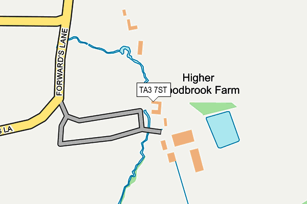 TA3 7ST map - OS OpenMap – Local (Ordnance Survey)