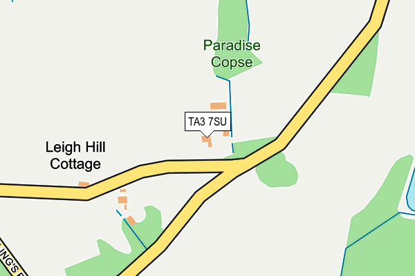 TA3 7SU map - OS OpenMap – Local (Ordnance Survey)