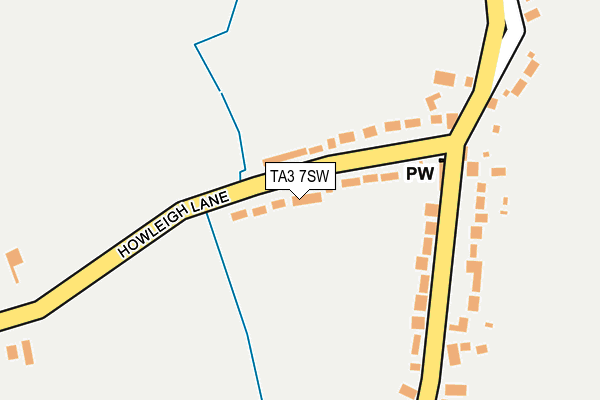 TA3 7SW map - OS OpenMap – Local (Ordnance Survey)