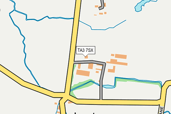 TA3 7SX map - OS OpenMap – Local (Ordnance Survey)