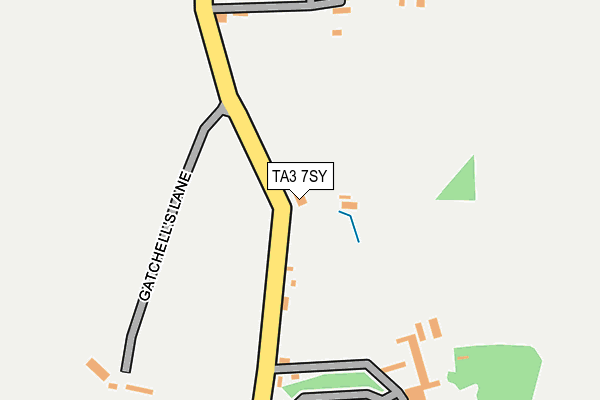 TA3 7SY map - OS OpenMap – Local (Ordnance Survey)