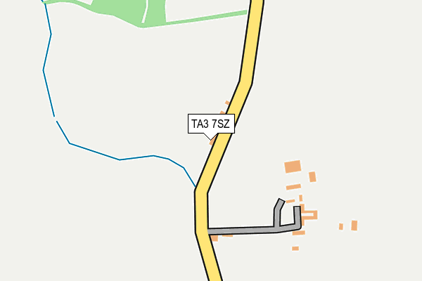 TA3 7SZ map - OS OpenMap – Local (Ordnance Survey)