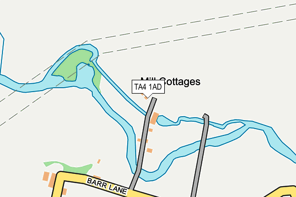 TA4 1AD map - OS OpenMap – Local (Ordnance Survey)