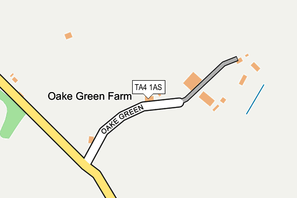 TA4 1AS map - OS OpenMap – Local (Ordnance Survey)