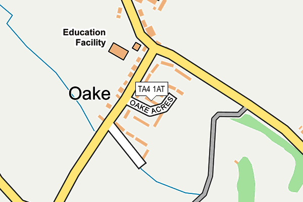 TA4 1AT map - OS OpenMap – Local (Ordnance Survey)