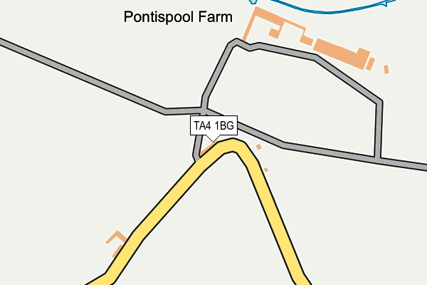 TA4 1BG map - OS OpenMap – Local (Ordnance Survey)