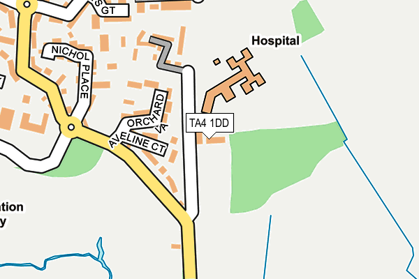 TA4 1DD map - OS OpenMap – Local (Ordnance Survey)