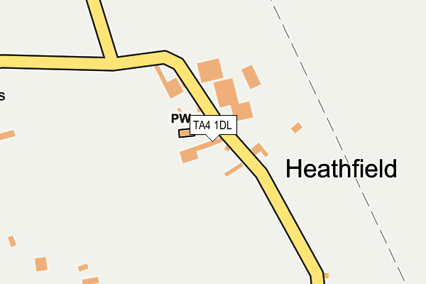 TA4 1DL map - OS OpenMap – Local (Ordnance Survey)