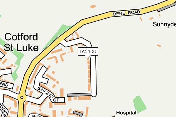 TA4 1DQ map - OS OpenMap – Local (Ordnance Survey)