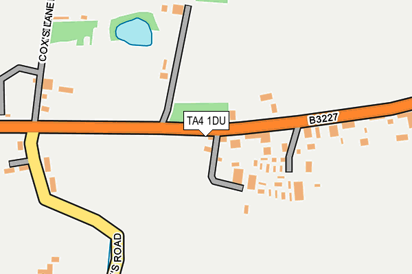 TA4 1DU map - OS OpenMap – Local (Ordnance Survey)