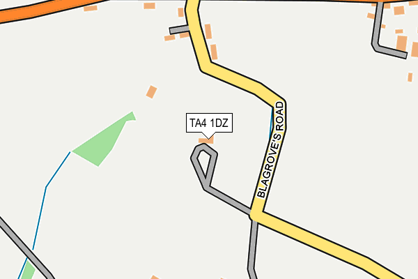 TA4 1DZ map - OS OpenMap – Local (Ordnance Survey)