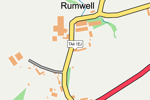TA4 1EJ map - OS OpenMap – Local (Ordnance Survey)