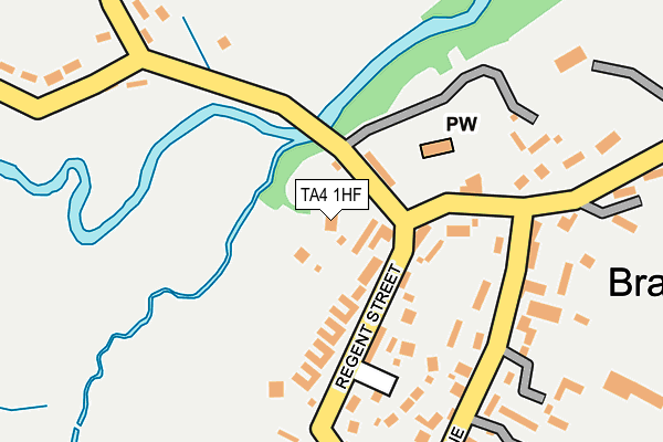 TA4 1HF map - OS OpenMap – Local (Ordnance Survey)