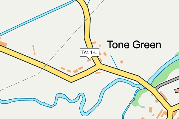 TA4 1HJ map - OS OpenMap – Local (Ordnance Survey)