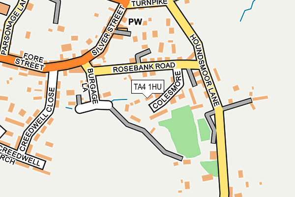 TA4 1HU map - OS OpenMap – Local (Ordnance Survey)