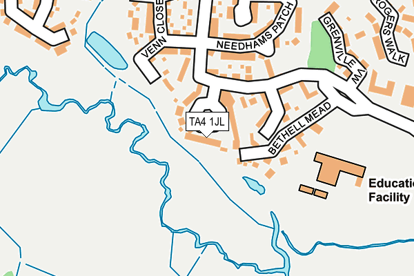 TA4 1JL map - OS OpenMap – Local (Ordnance Survey)