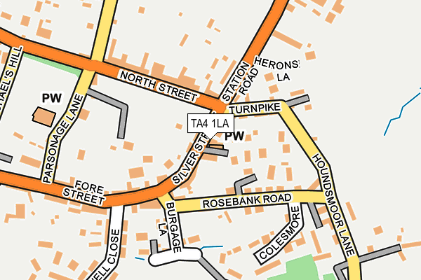 TA4 1LA map - OS OpenMap – Local (Ordnance Survey)