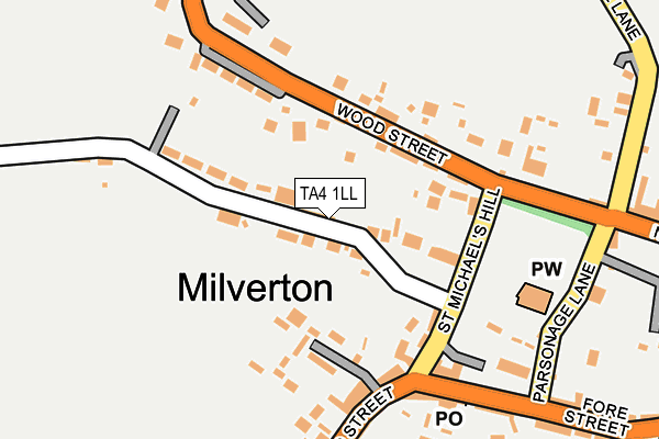 TA4 1LL map - OS OpenMap – Local (Ordnance Survey)