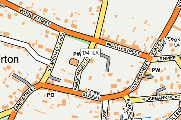 TA4 1LR map - OS OpenMap – Local (Ordnance Survey)