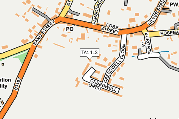 TA4 1LS map - OS OpenMap – Local (Ordnance Survey)