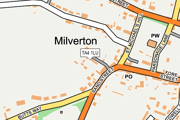 TA4 1LU map - OS OpenMap – Local (Ordnance Survey)