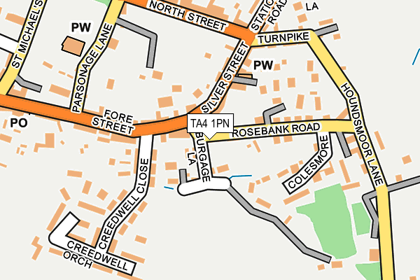 TA4 1PN map - OS OpenMap – Local (Ordnance Survey)