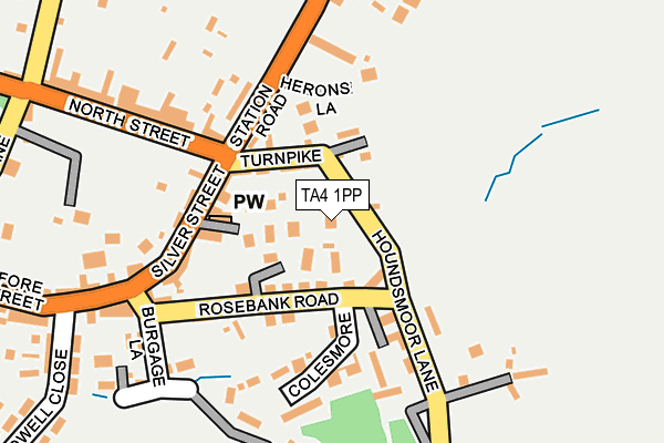 TA4 1PP map - OS OpenMap – Local (Ordnance Survey)