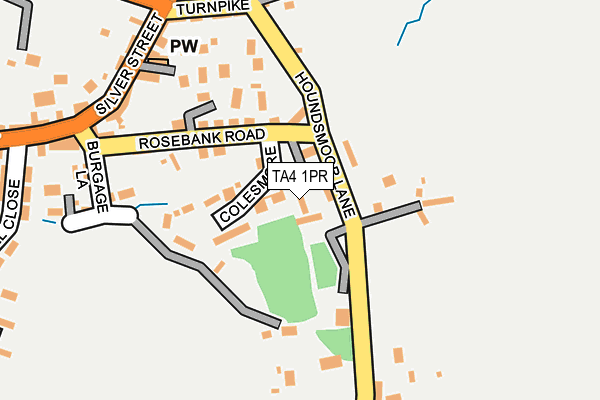 TA4 1PR map - OS OpenMap – Local (Ordnance Survey)