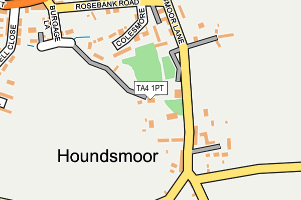 TA4 1PT map - OS OpenMap – Local (Ordnance Survey)