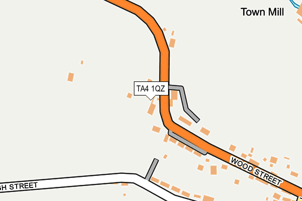 TA4 1QZ map - OS OpenMap – Local (Ordnance Survey)