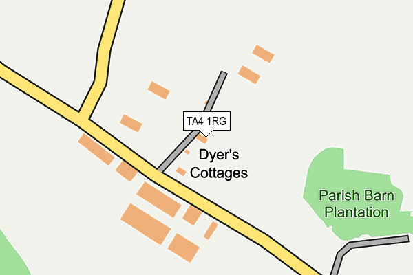 TA4 1RG map - OS OpenMap – Local (Ordnance Survey)