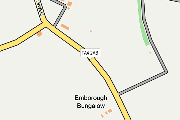 TA4 2AB map - OS OpenMap – Local (Ordnance Survey)