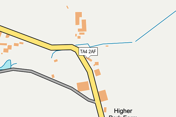 TA4 2AF map - OS OpenMap – Local (Ordnance Survey)