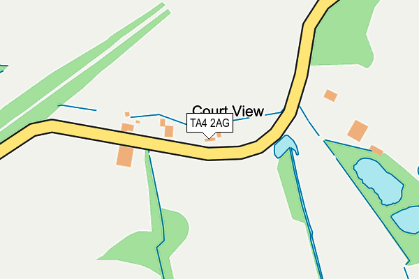 TA4 2AG map - OS OpenMap – Local (Ordnance Survey)