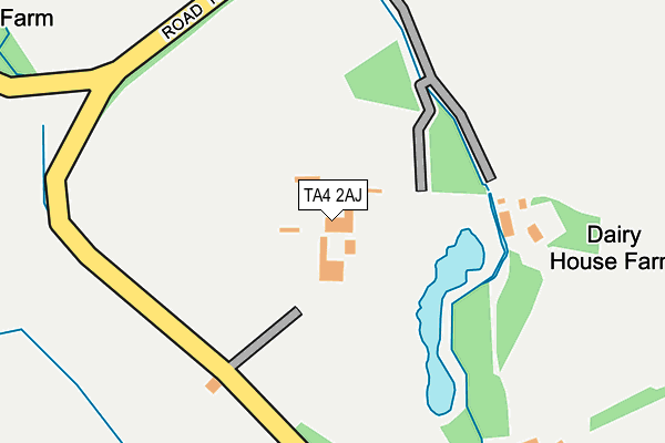 TA4 2AJ map - OS OpenMap – Local (Ordnance Survey)