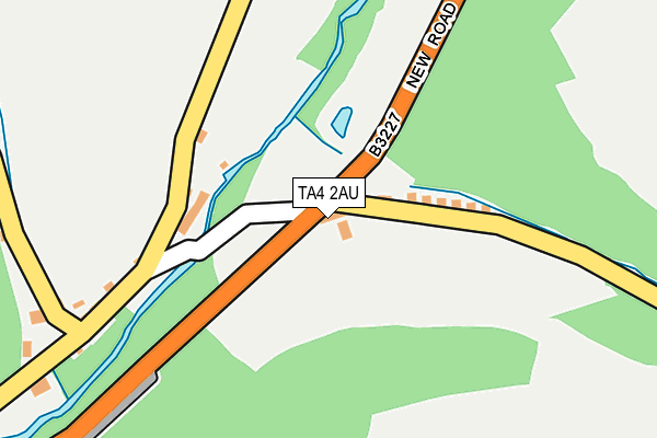 TA4 2AU map - OS OpenMap – Local (Ordnance Survey)