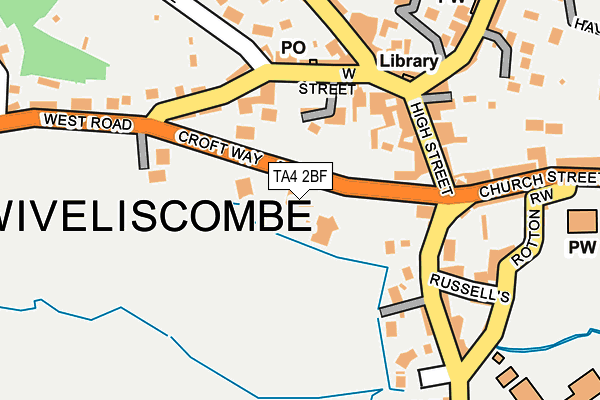 TA4 2BF map - OS OpenMap – Local (Ordnance Survey)