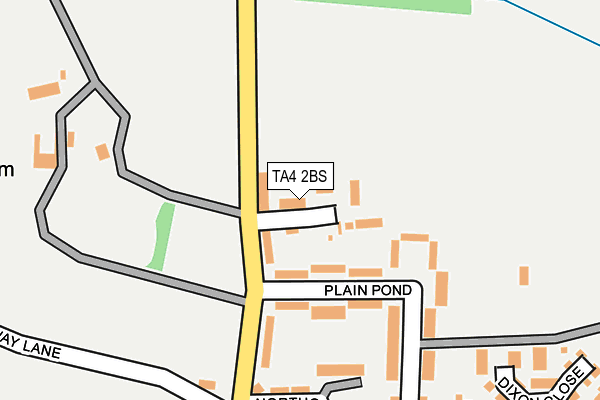 TA4 2BS map - OS OpenMap – Local (Ordnance Survey)