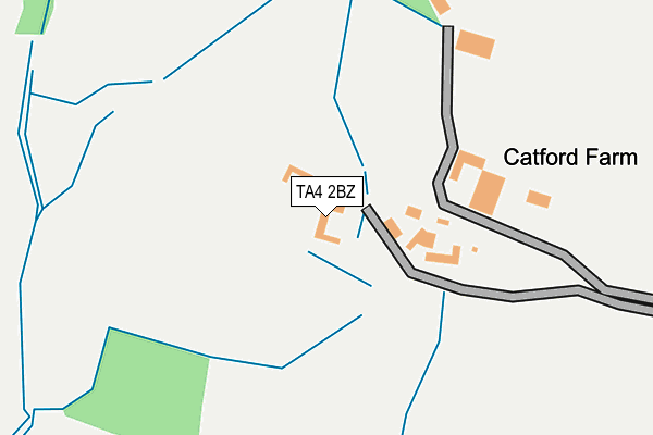 TA4 2BZ map - OS OpenMap – Local (Ordnance Survey)