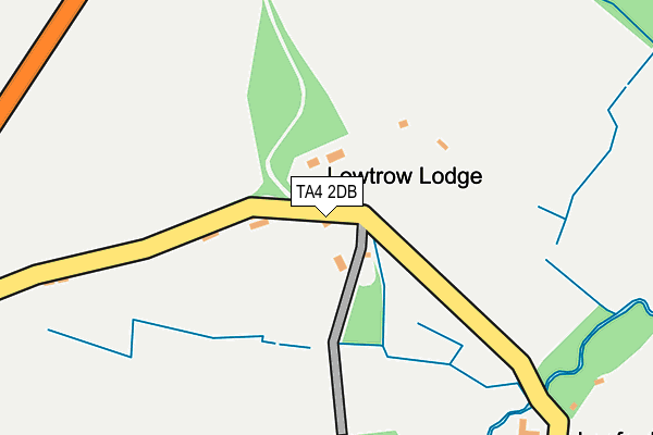 TA4 2DB map - OS OpenMap – Local (Ordnance Survey)