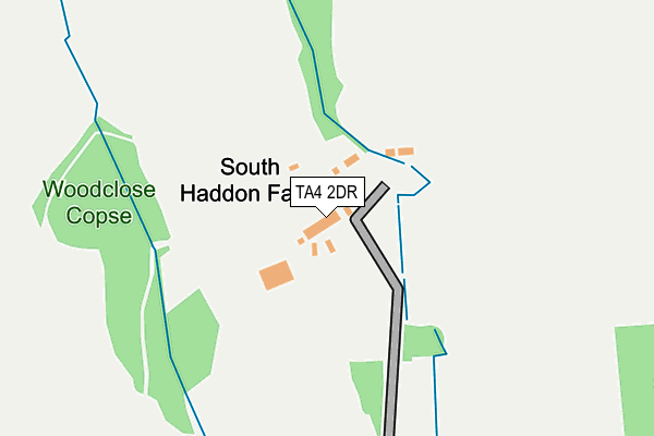 TA4 2DR map - OS OpenMap – Local (Ordnance Survey)