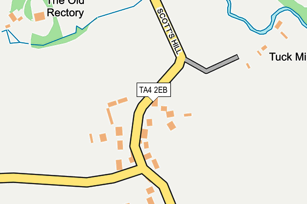 TA4 2EB map - OS OpenMap – Local (Ordnance Survey)