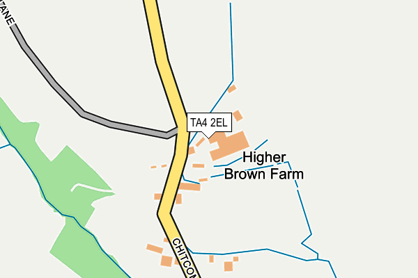 TA4 2EL map - OS OpenMap – Local (Ordnance Survey)