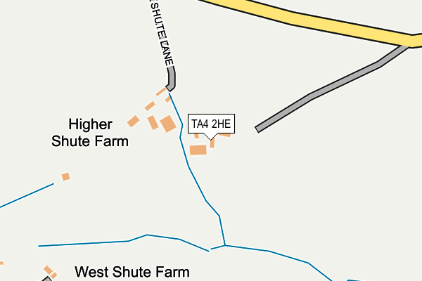 TA4 2HE map - OS OpenMap – Local (Ordnance Survey)