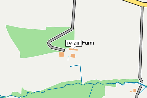 TA4 2HF map - OS OpenMap – Local (Ordnance Survey)