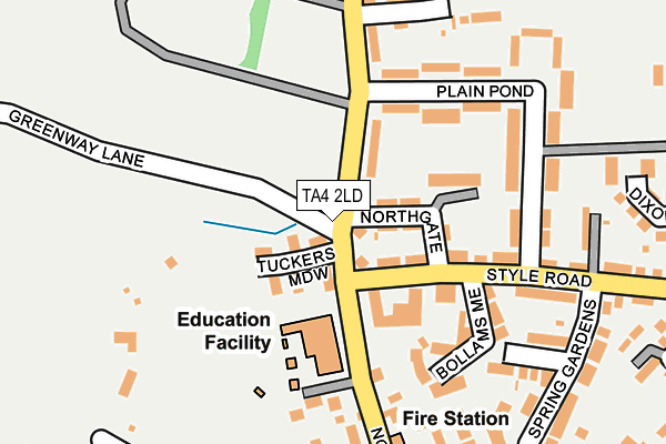 TA4 2LD map - OS OpenMap – Local (Ordnance Survey)